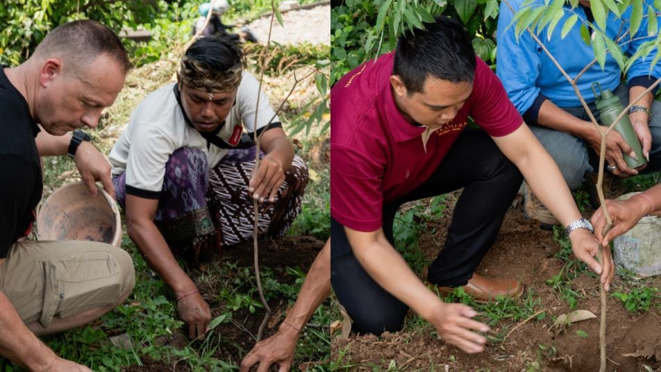 Arkamara and Gianyar Environmental Agency Tree Planting in Desa Mas